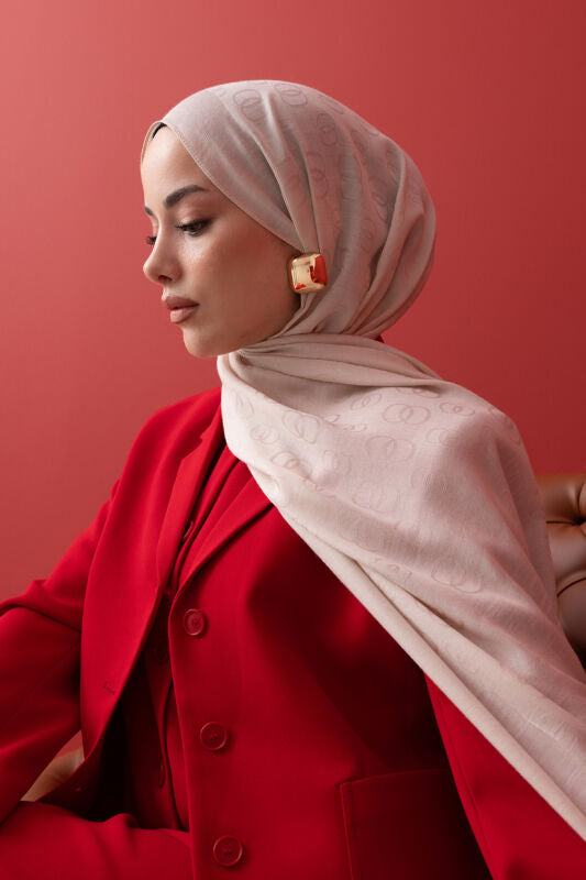 IMANNOOR Zincir Desen Jakar Schal
