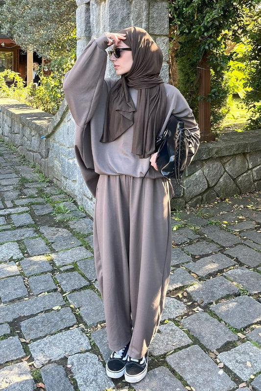 OYSHO 2-teiler mit Hose Taupe