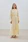 Manuka UZUN BÜZGÜLÜ ŞİFON ELBİSE SOFT SARI Kleid