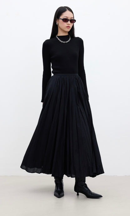 Manuka Pilise Maxi Rock Schwarz