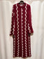 Gemustertes Strickkleid