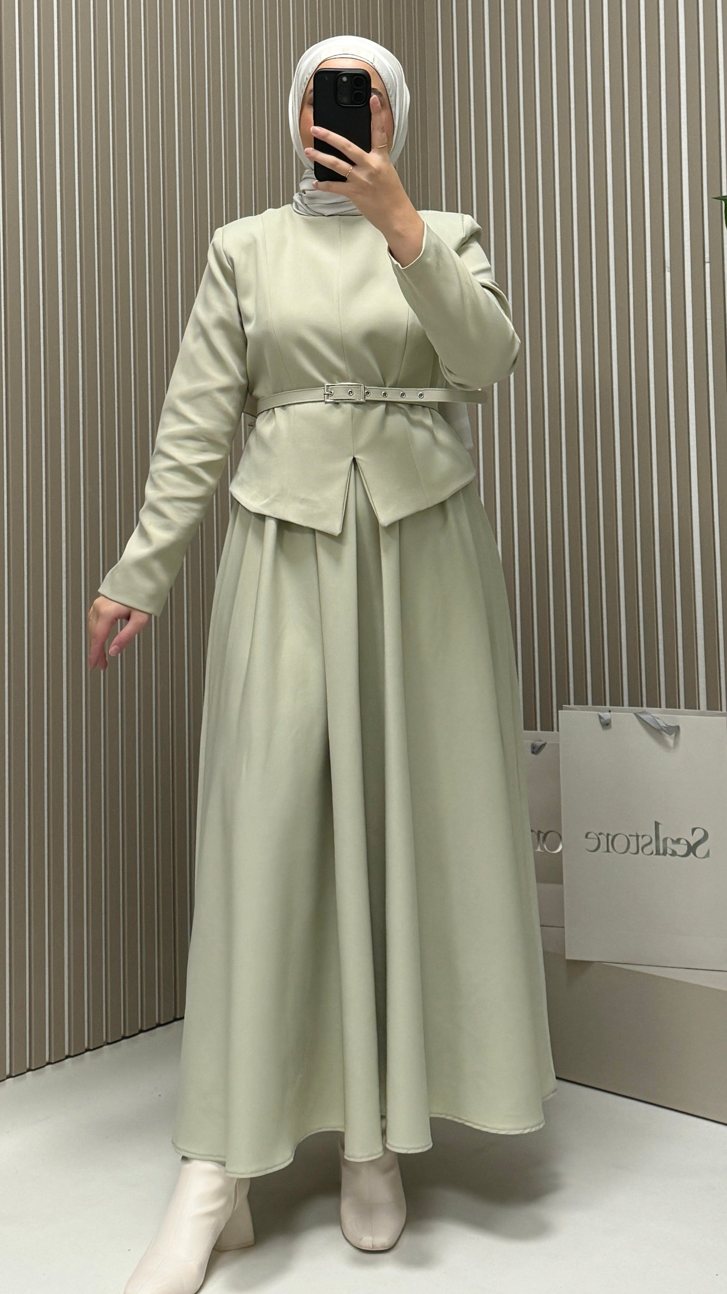 Henza Set mit Rock 41420 Beige