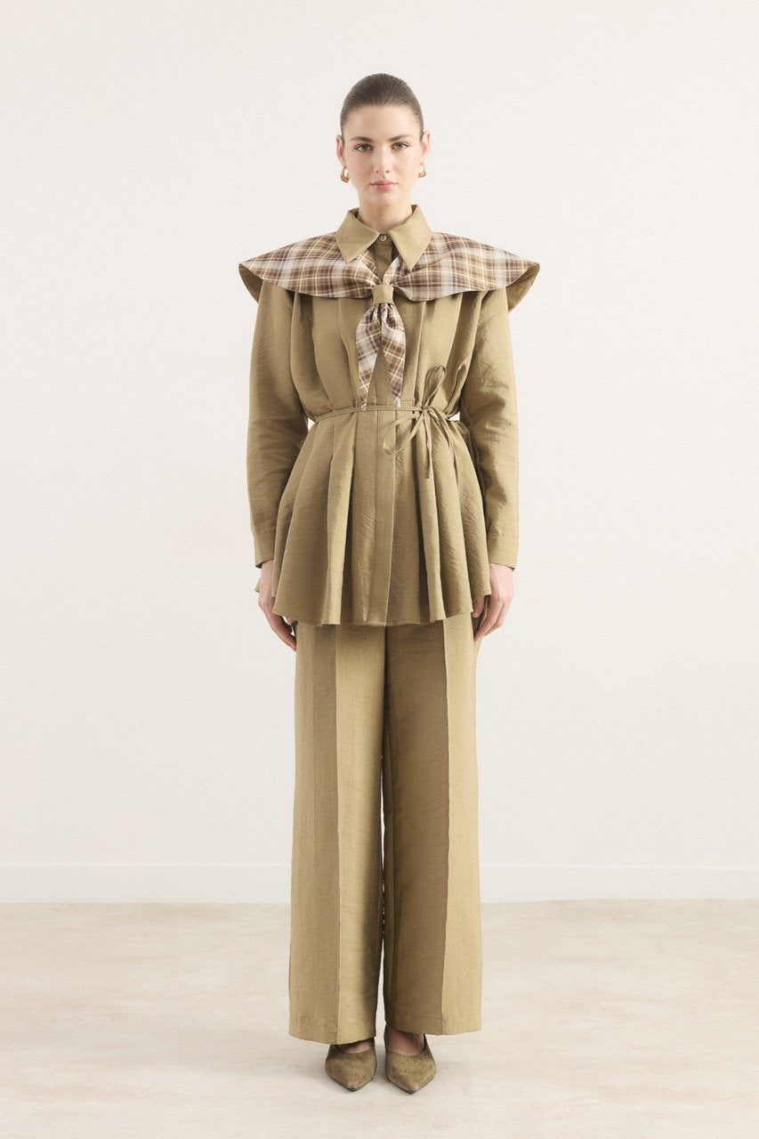 Ahel Ekose 2-teiler mit Hose Khaki 8169