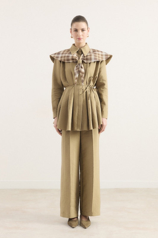 Ahel Ekose 2-teiler mit Hose Khaki 8169