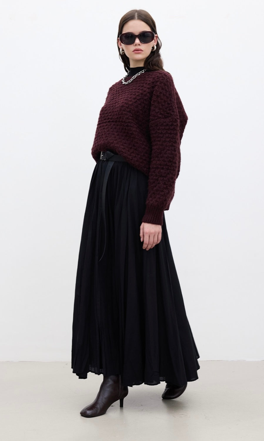 Manuka Pilise Maxi Rock Schwarz