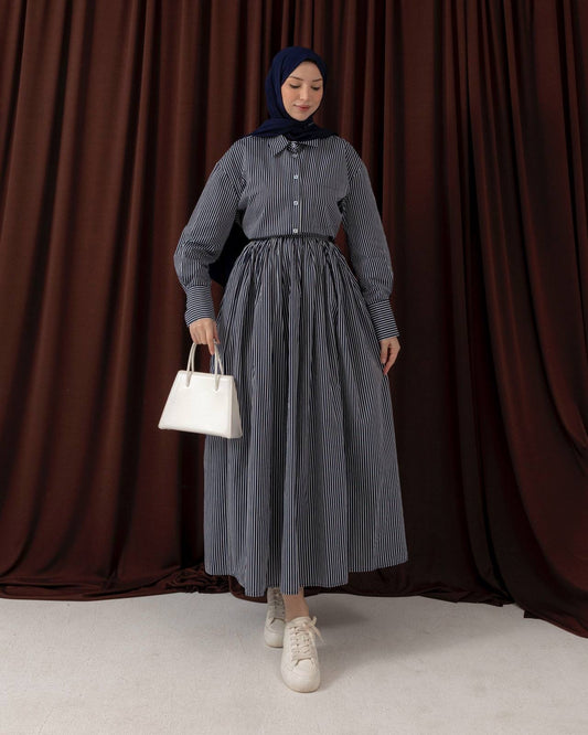 MeriStore 2-teiler mit Rock 6651 Marineblau