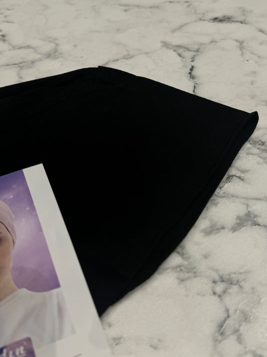 Unterkopftuch Bone Schwarz ohne Naht