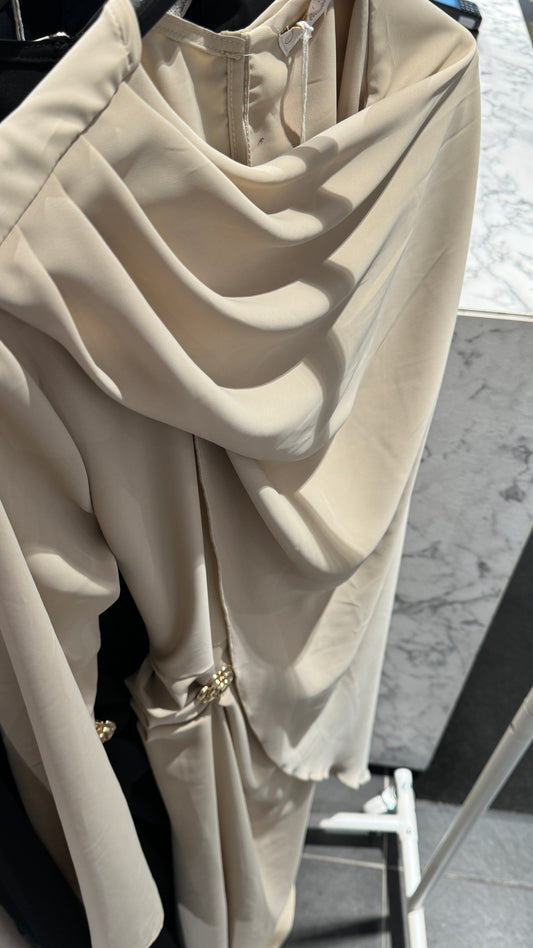 Fairy Kleid mit Schnürdetail Cream