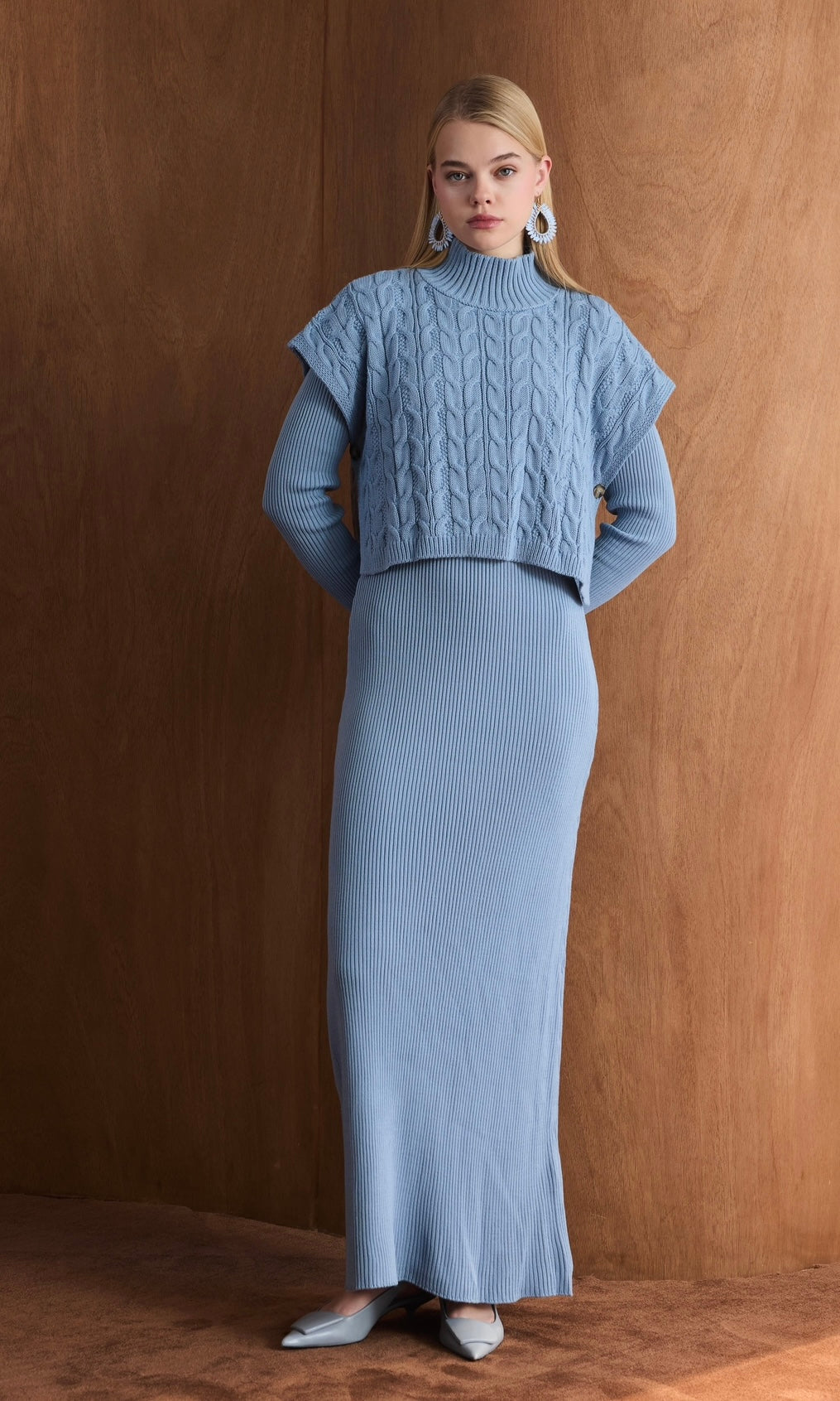 AhelTasarim Triko Set Babyblau AHL705