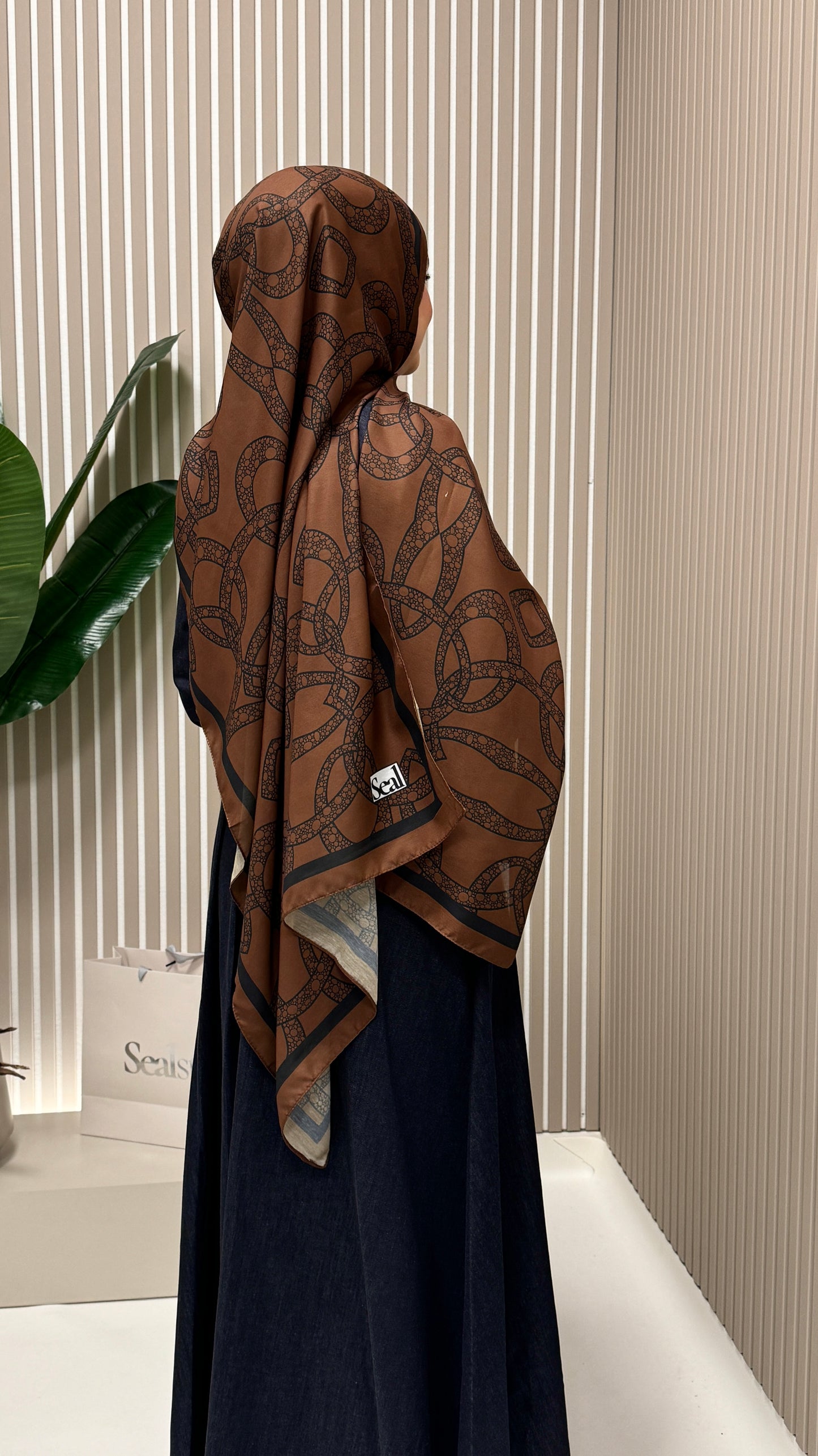 ZINCIR Soft Vual Schal Braun