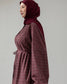 MeriStore Ekose Kleid Bordeaux 6404