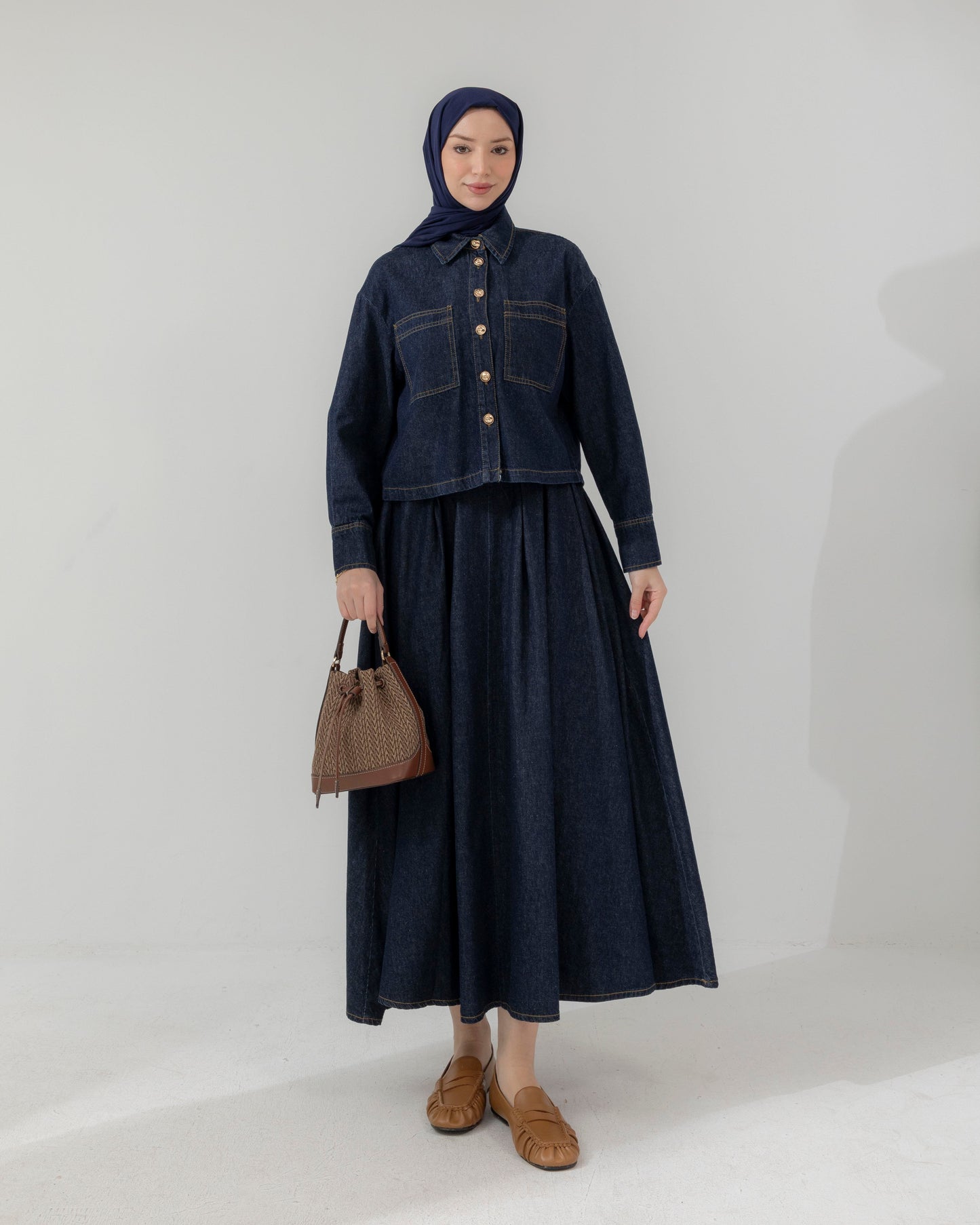 MeriStore Denim Set mit Rock 6598