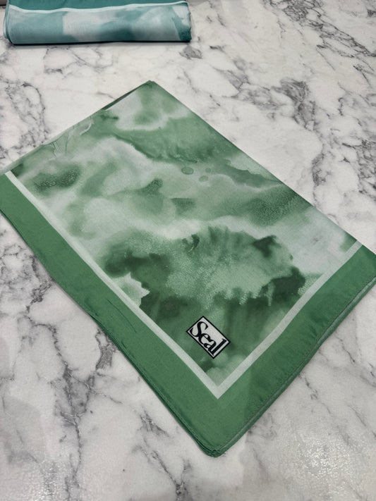 Bulut Soft Vual Schal Sommergrün