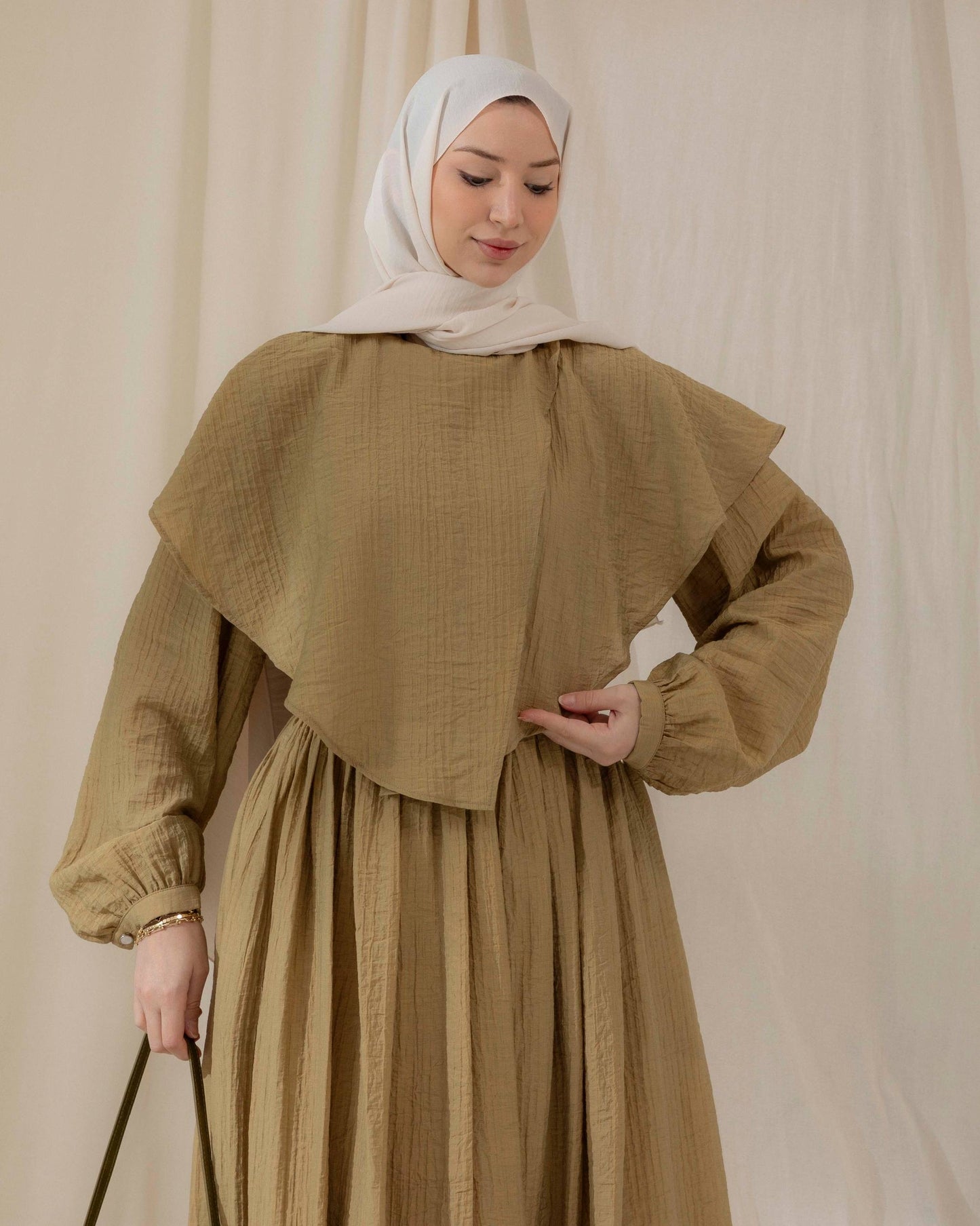 MeriStore 2-teiler Set 6636 Khaki