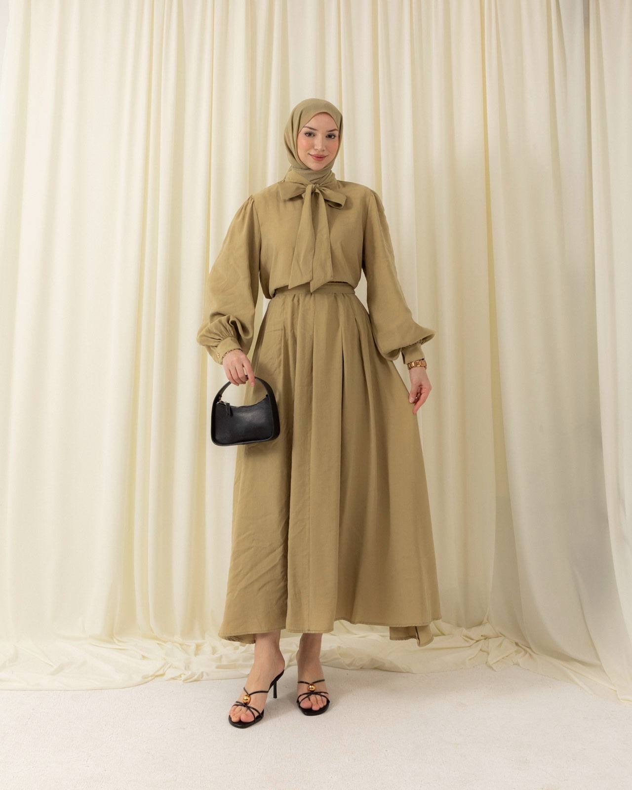 MeriStore Set mit Rock 2-teiler 6674 Khaki