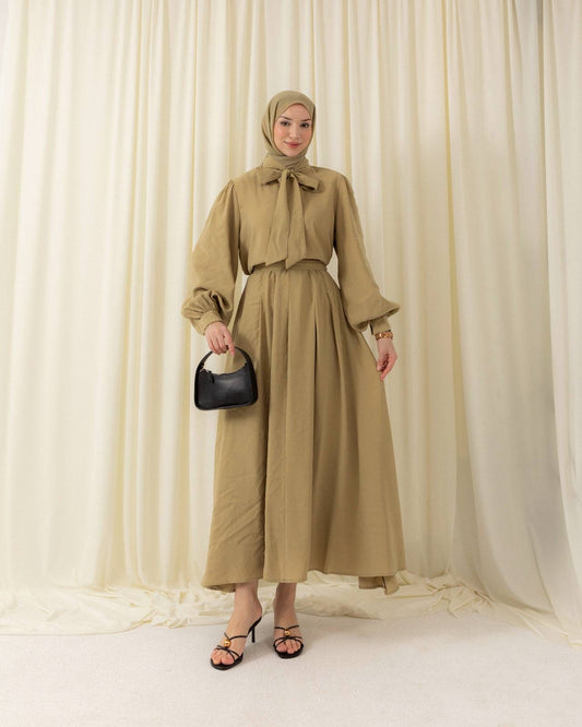 MeriStore Set mit Rock 2-teiler 6674 Khaki