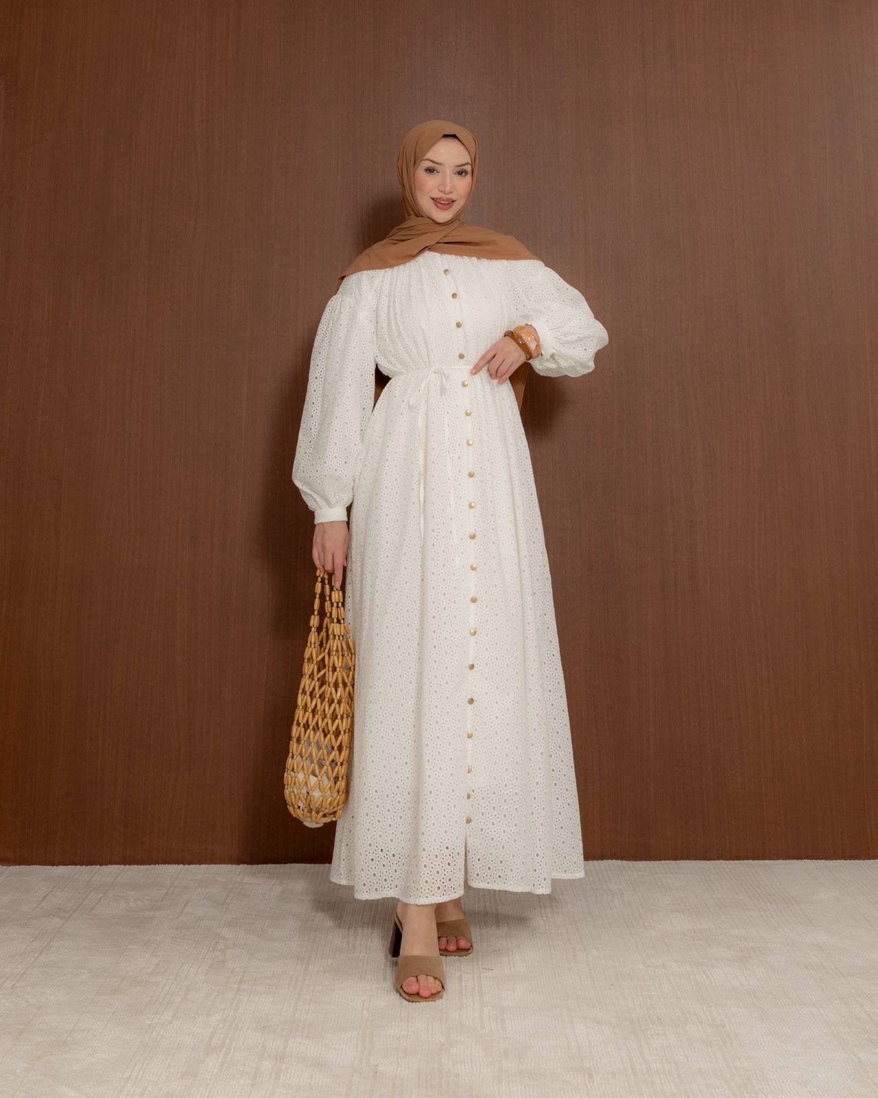 MeriStore 6650 Kleid Weiss