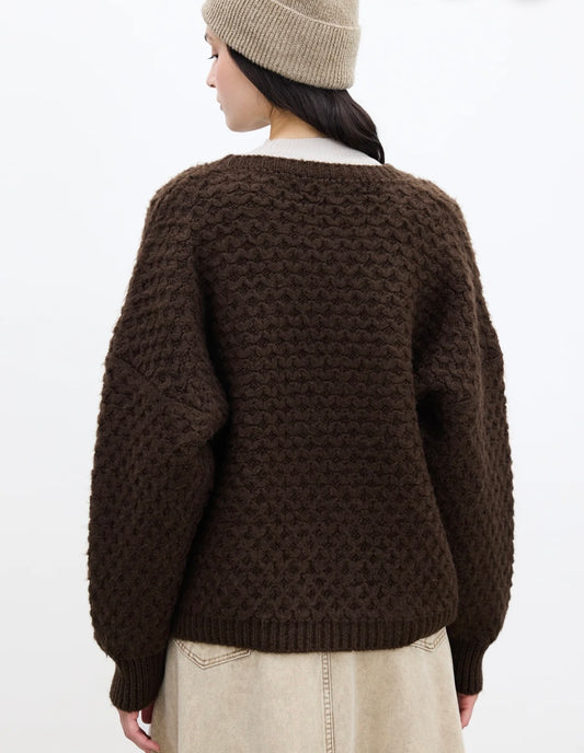 Manuka Strickpullover Braun