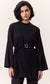 Manuka Oversize Langarm Shirt mit Gürtel