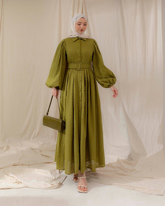 MeriStore Kleid 6629 Khaki
