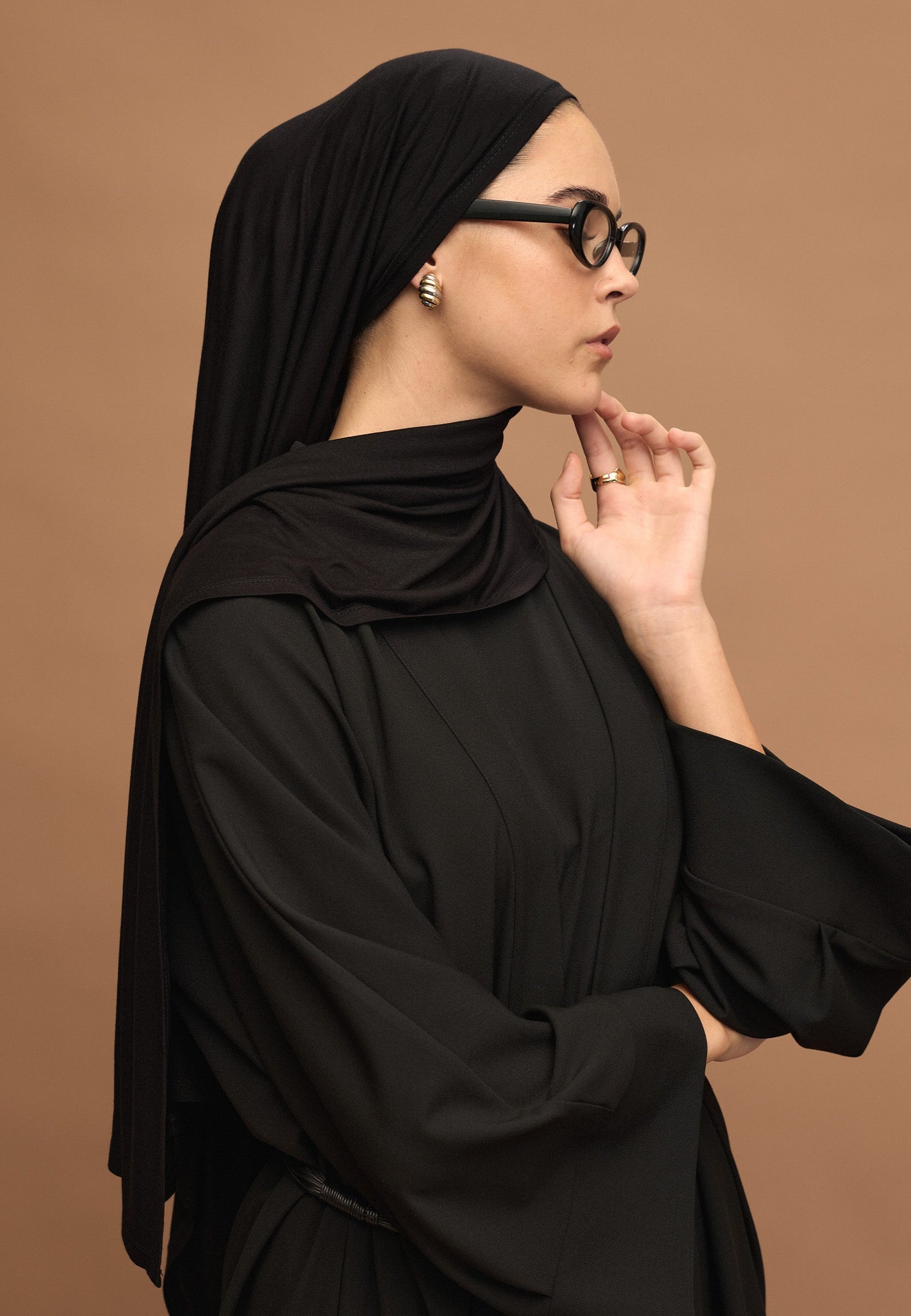 FreshScarfs Jersey Penye Siyah