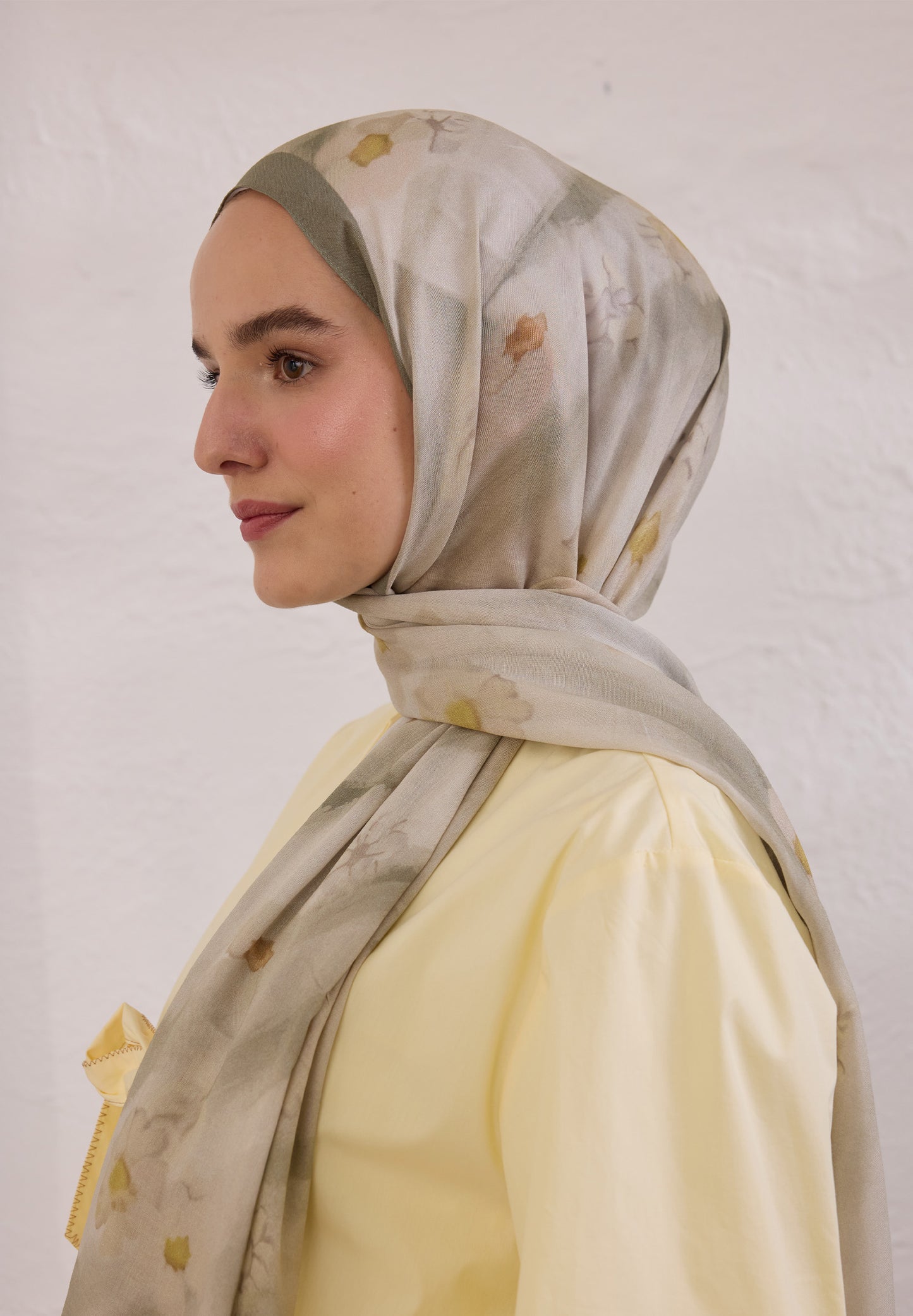 FreshScarfs Rami Hijab Soft Daisy Soft Yesil