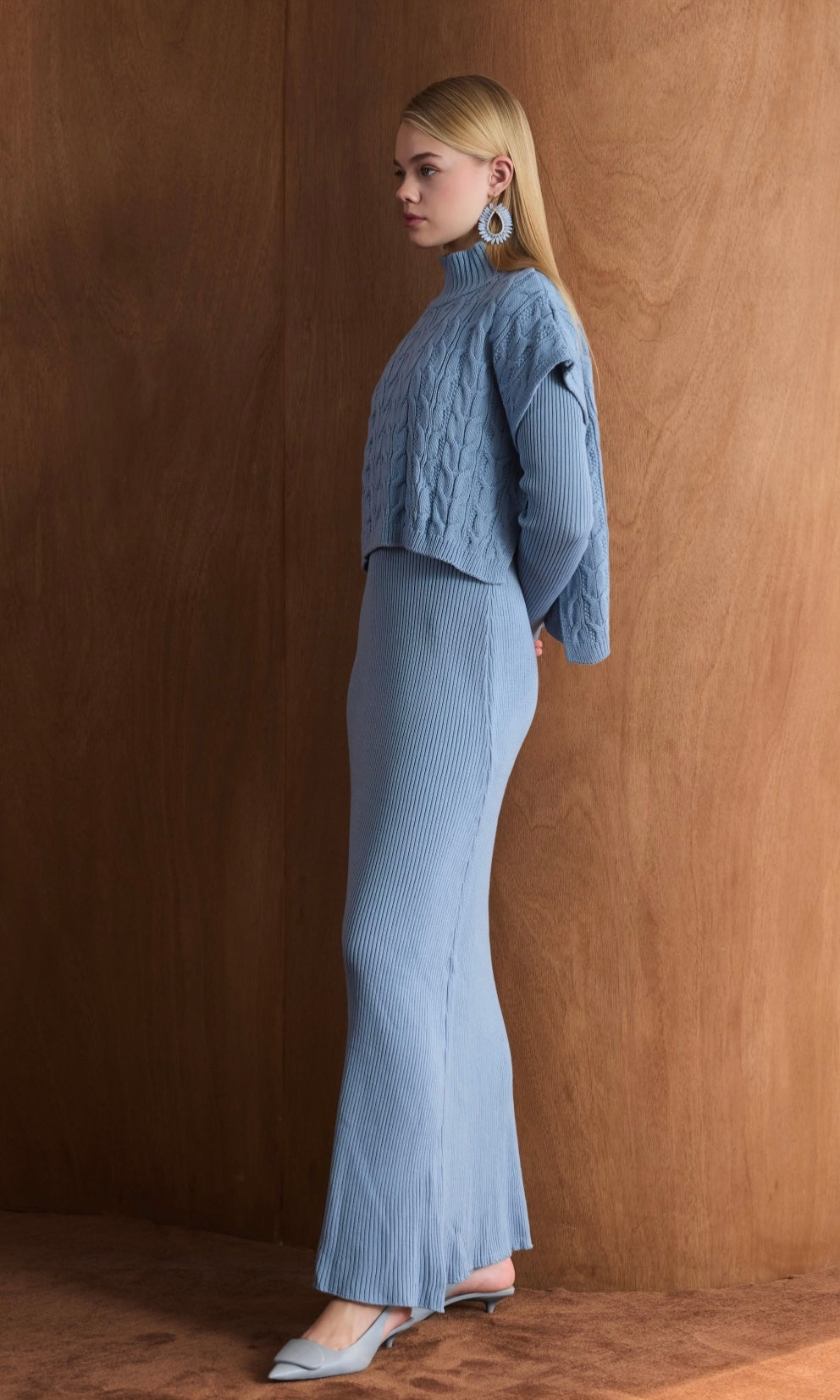 AhelTasarim Triko Set Babyblau AHL705