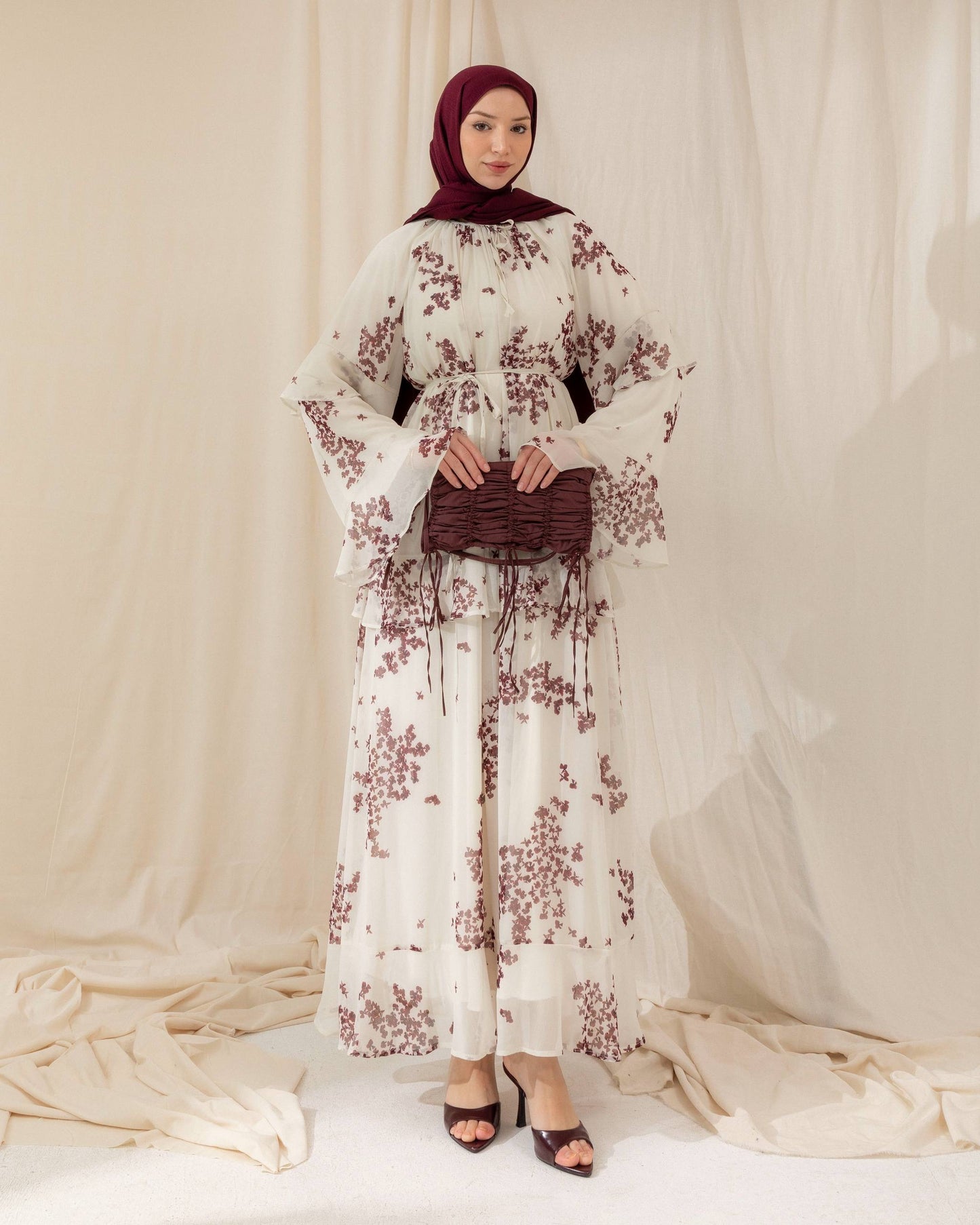 MeriStore Kleid 6951 Bordeaux