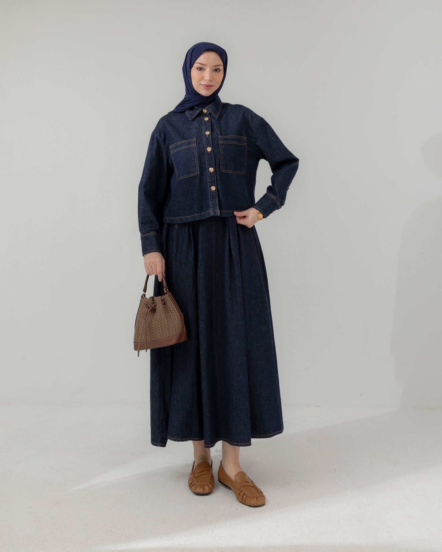 MeriStore Denim Set mit Rock 6598