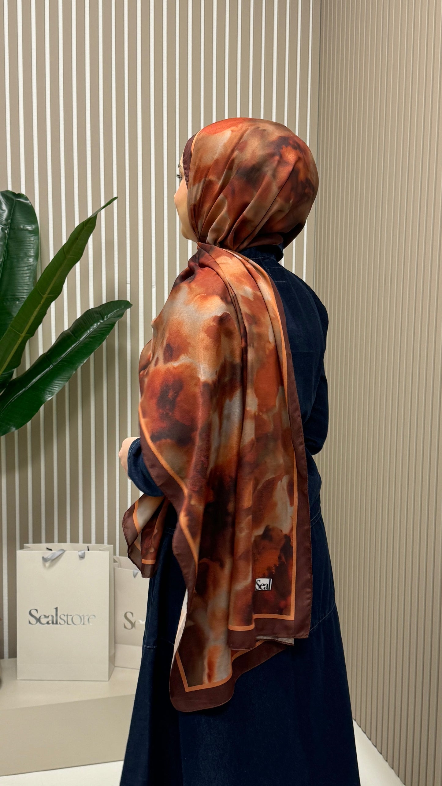 Bulut Soft Vual Schal Braun