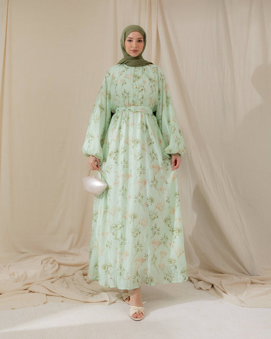 MeriStore Kleid 6607 Mint mit Gürtel