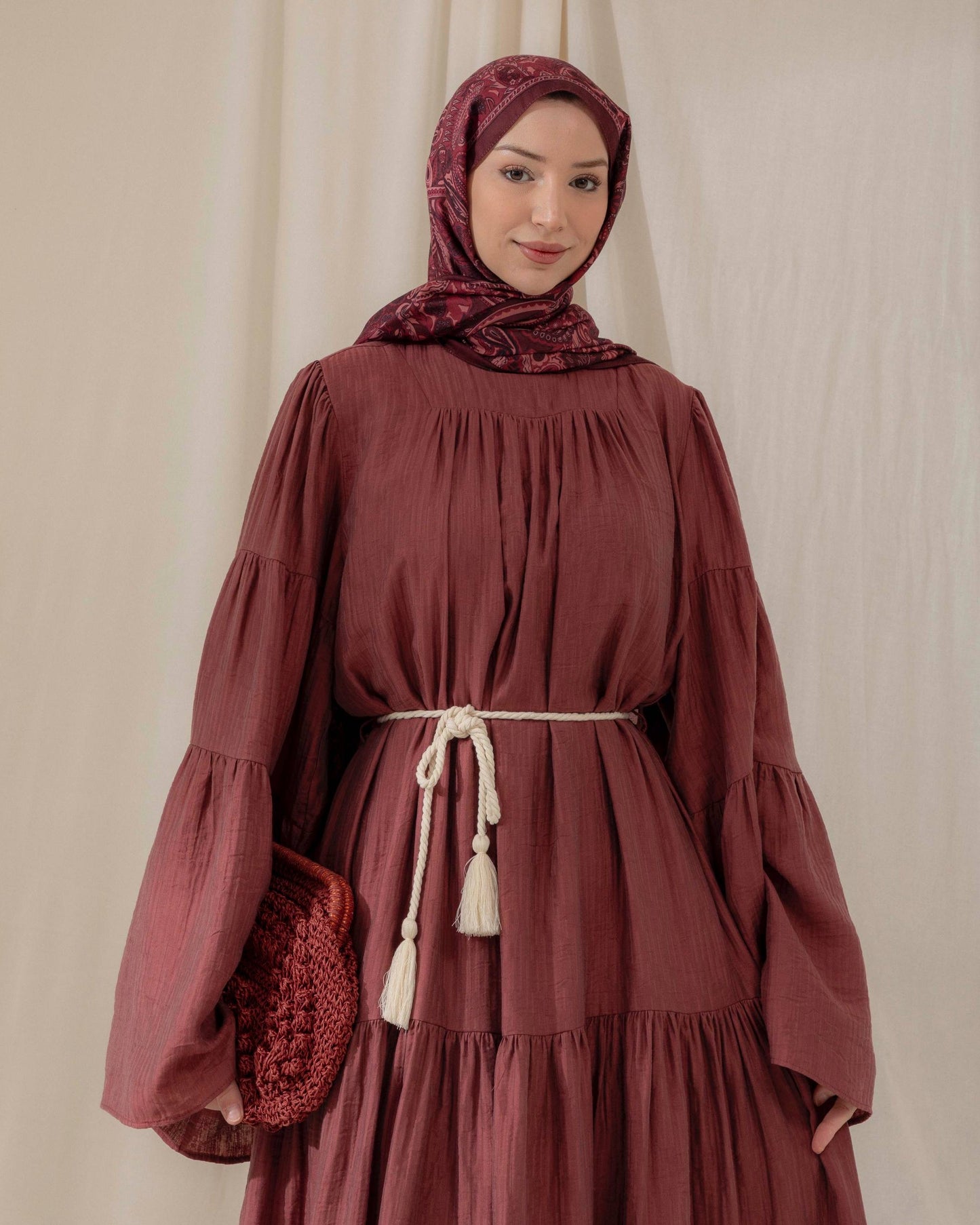 MeriStore 6628 Kleid Ziegelrot