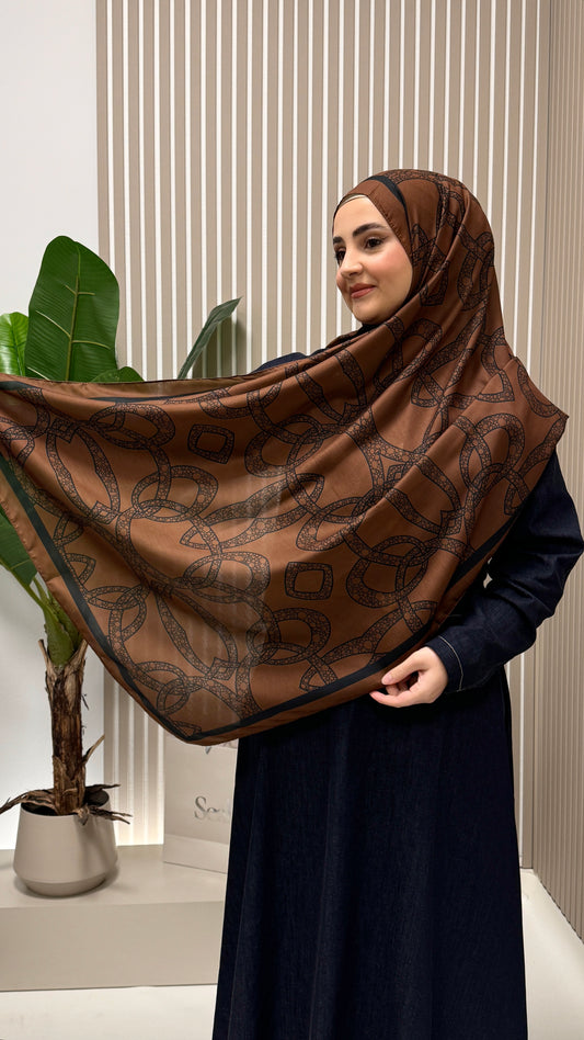 ZINCIR Soft Vual Schal Braun