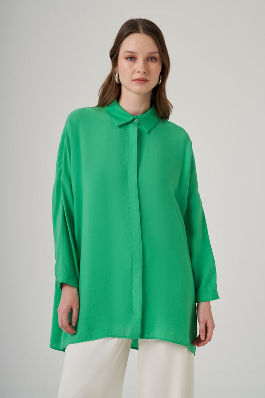 Nuss Oversize Gömlek Tunika Benetton