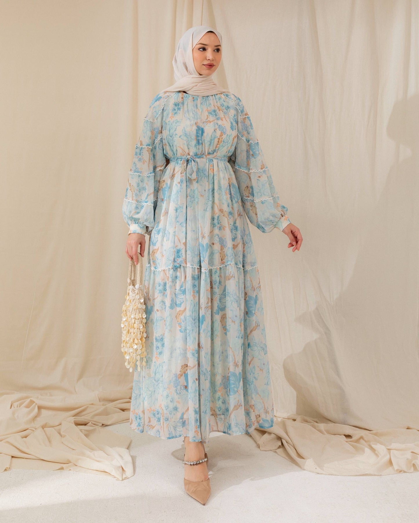 MeriStore Kleid 6589 Hellblau