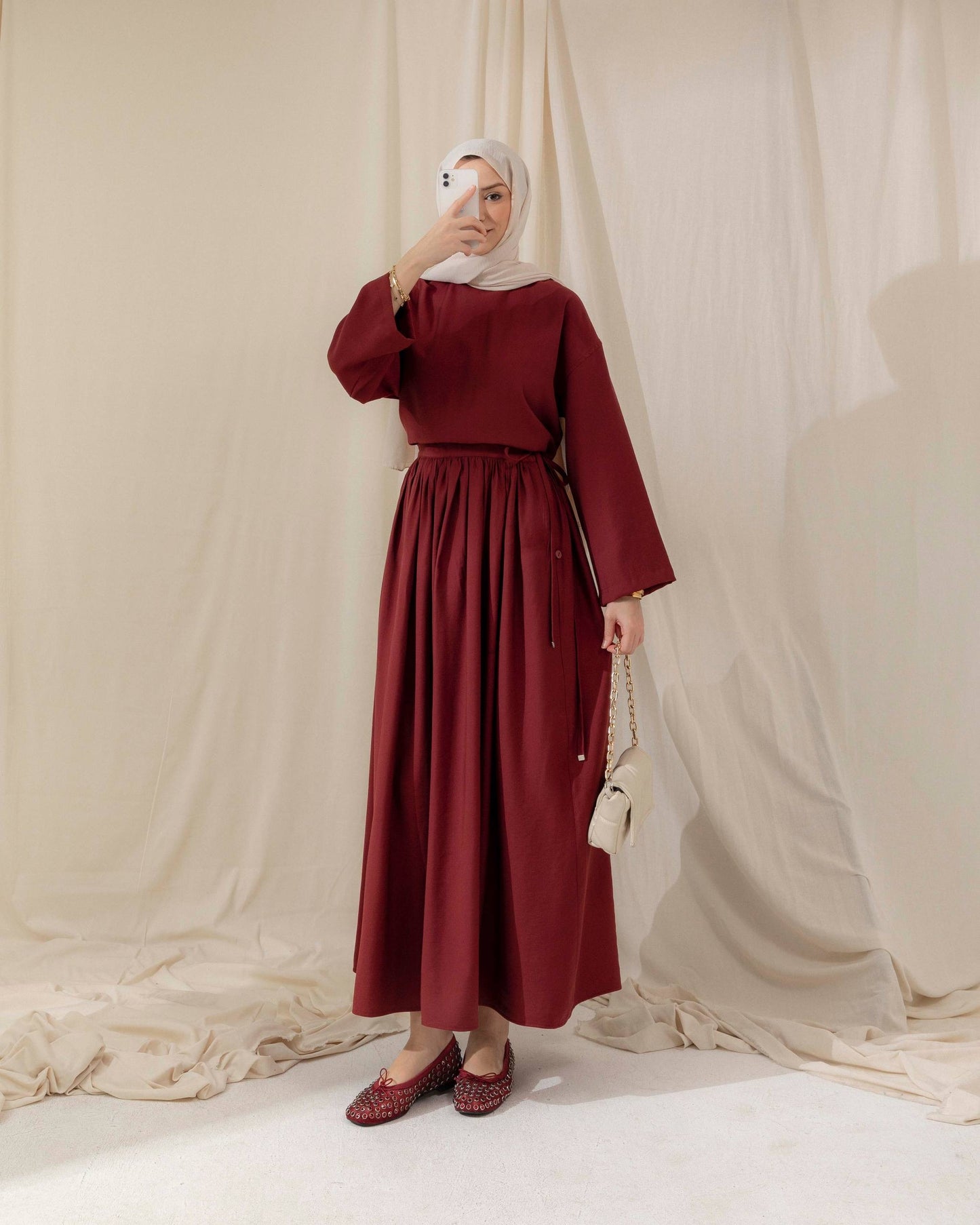 MeriStore 2-teiler mit Rock 6620 Ziegelrot