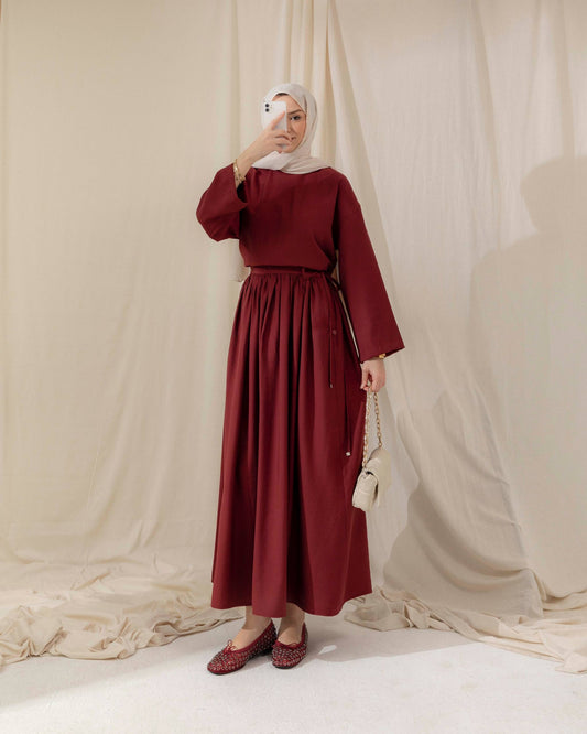 MeriStore 2-teiler mit Rock 6620 Ziegelrot