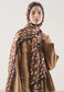 FreshScarfs Rami Hijab Wild Flawn Desen Kahve