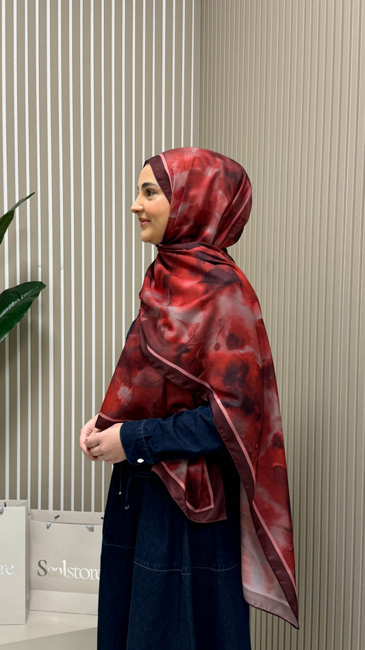 Bulut Soft Vual Schal Bordeaux