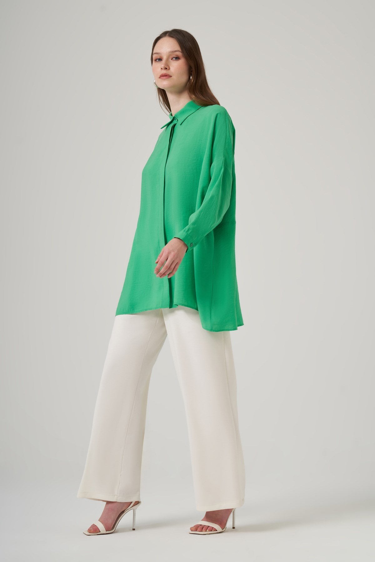 Nuss Oversize Gömlek Tunika Benetton