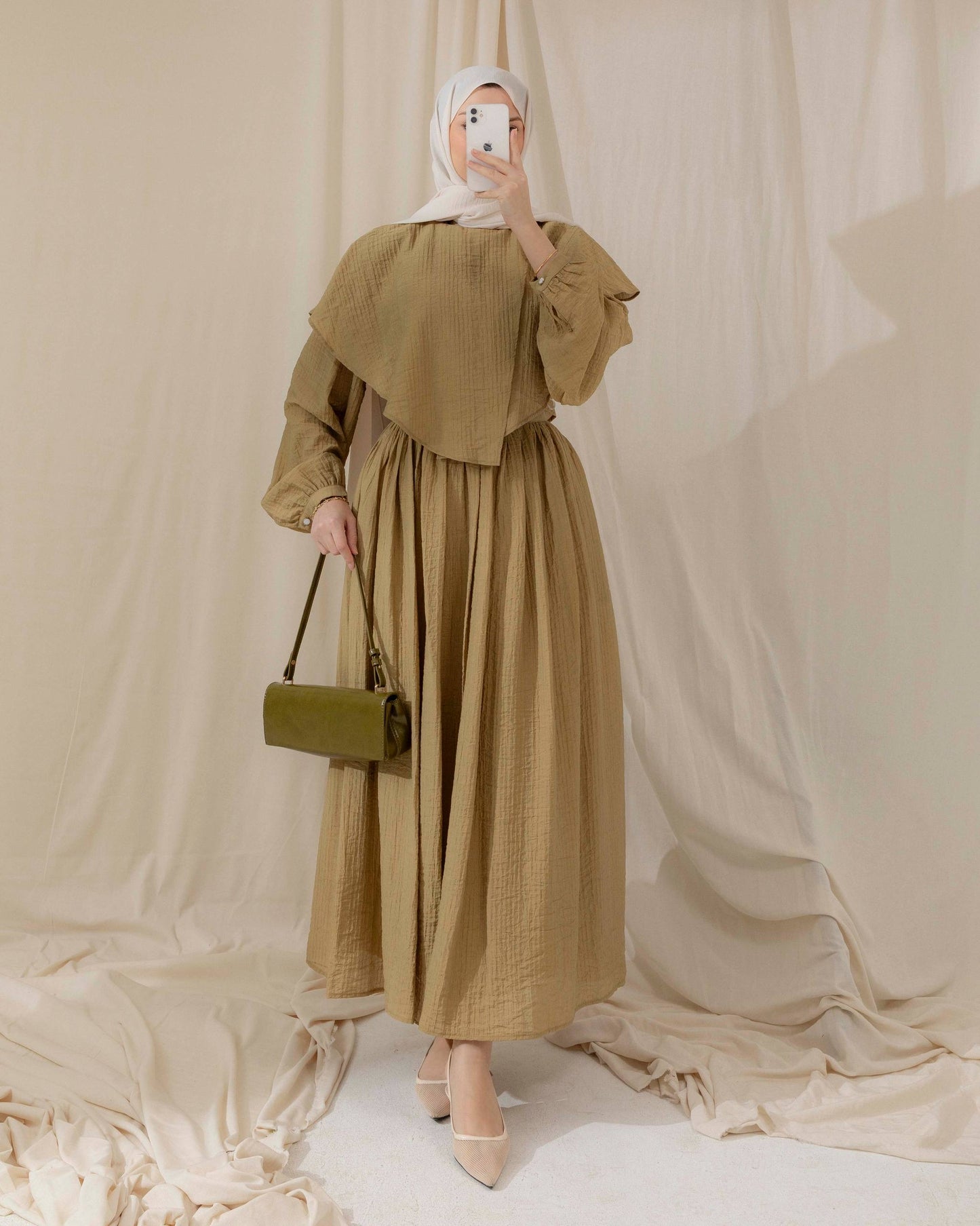 MeriStore 2-teiler Set 6636 Khaki