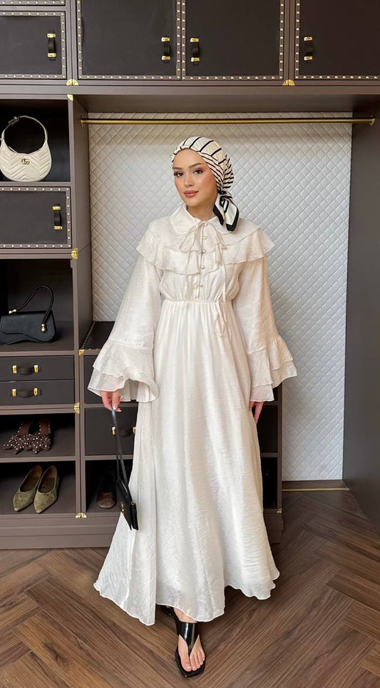 Ahel Amira Kleid 8003 Ekru