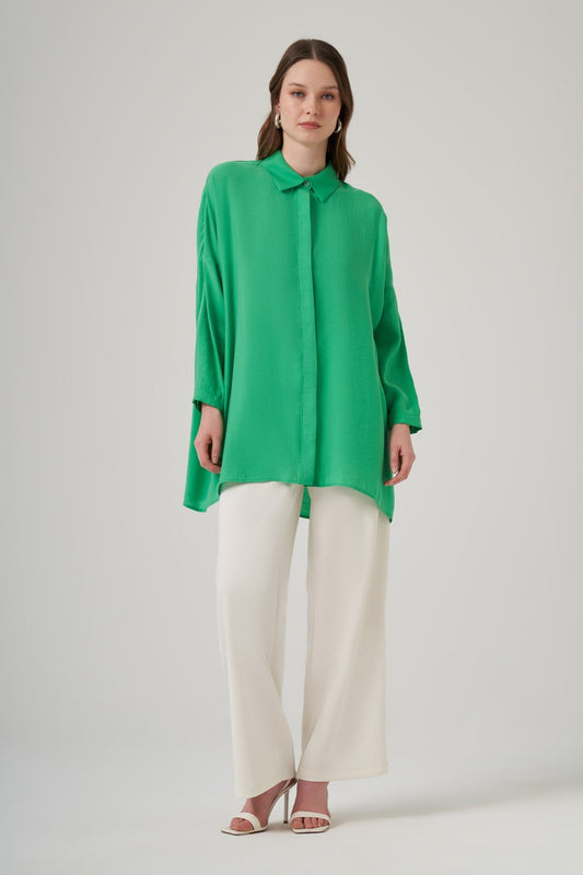 Nuss Oversize Gömlek Tunika Benetton