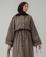 MeriStore Ekose Kleid Beige 6404
