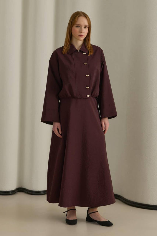 MOILA Core Set 2-teiler mit Rock Bordeaux