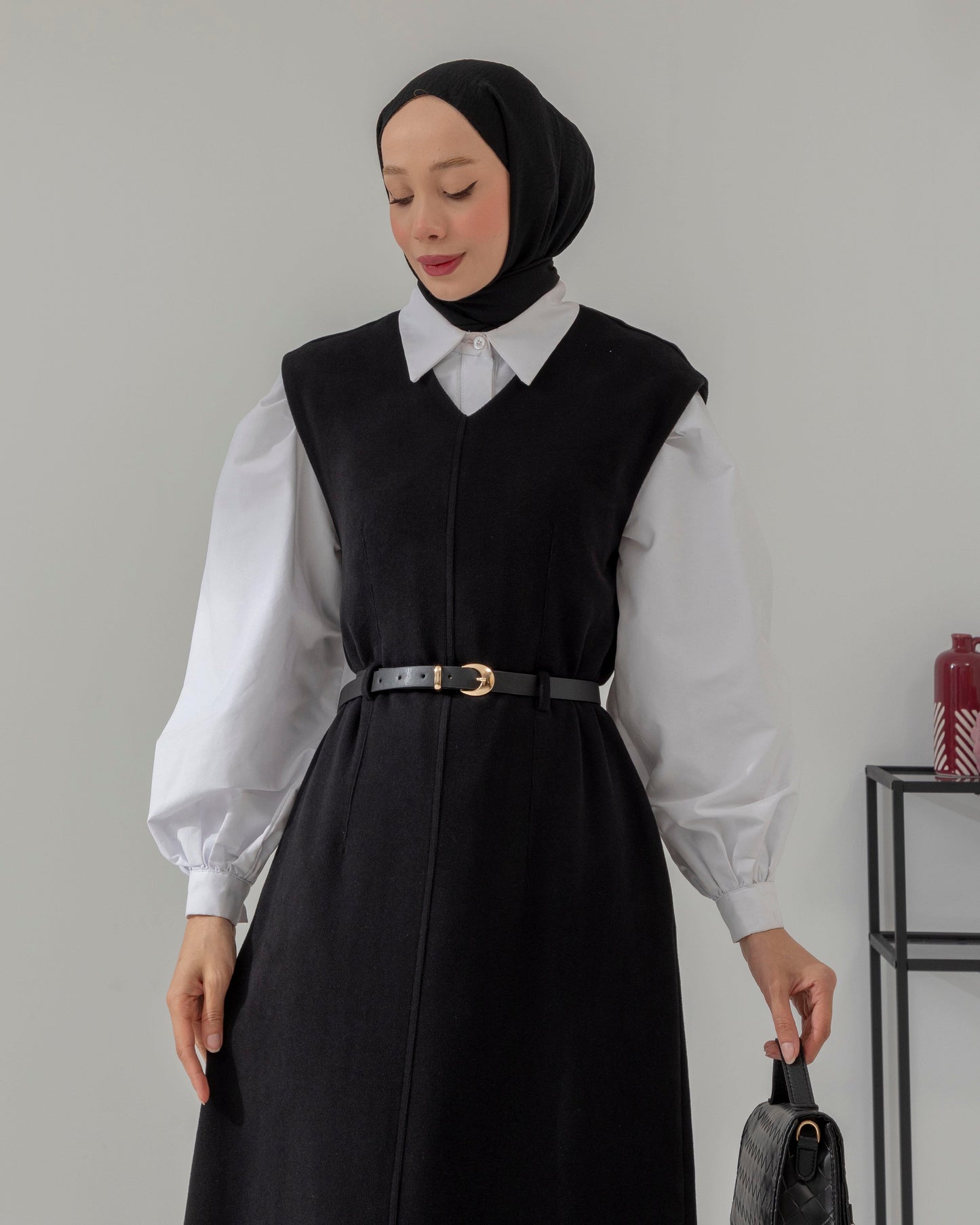 MeriStore Jile mit Gürtel 6588 Schwarz