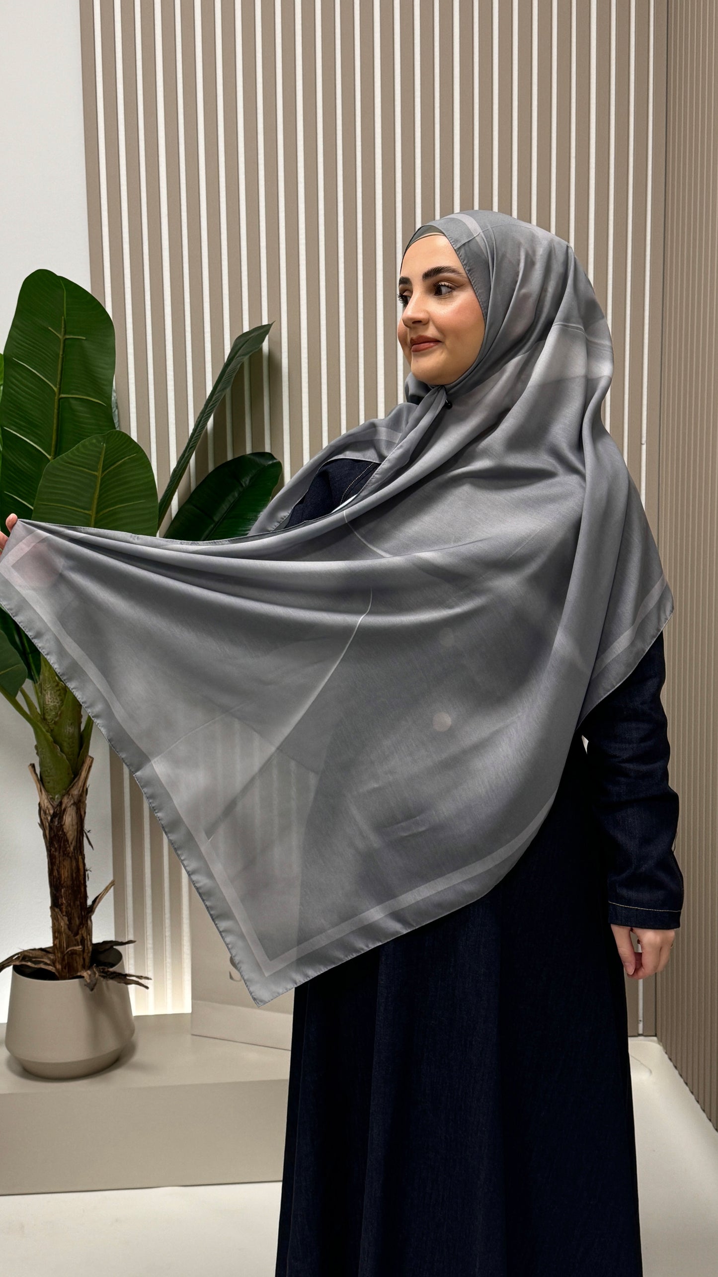 GÖLGE Soft Vual Schal Grau