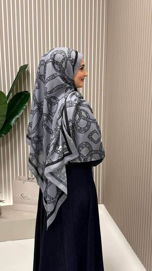 ZINCIR Soft Vual Schal Grau