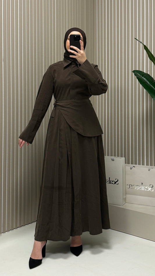 MOILA Seras Kleid Taupe