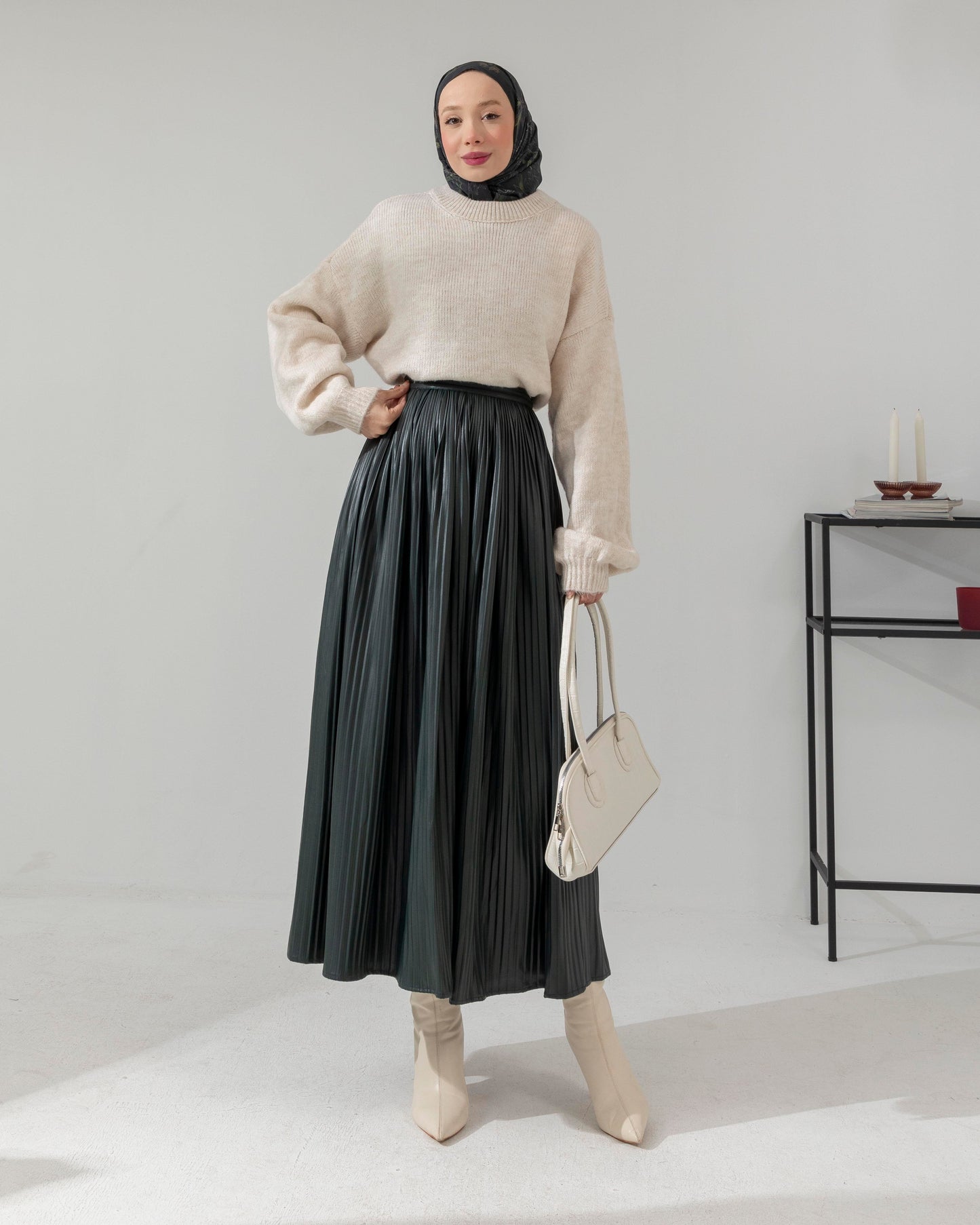 MeriStore Rock aus Kunstleder Grün